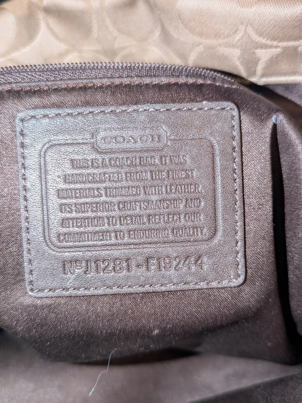 vintage Coach Ashley Signature Satchel Style F19244